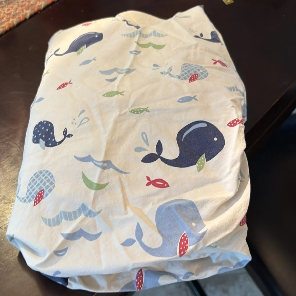 Sports Themed Baby Blanket with 2 crib sheets - Picture 3 of 3